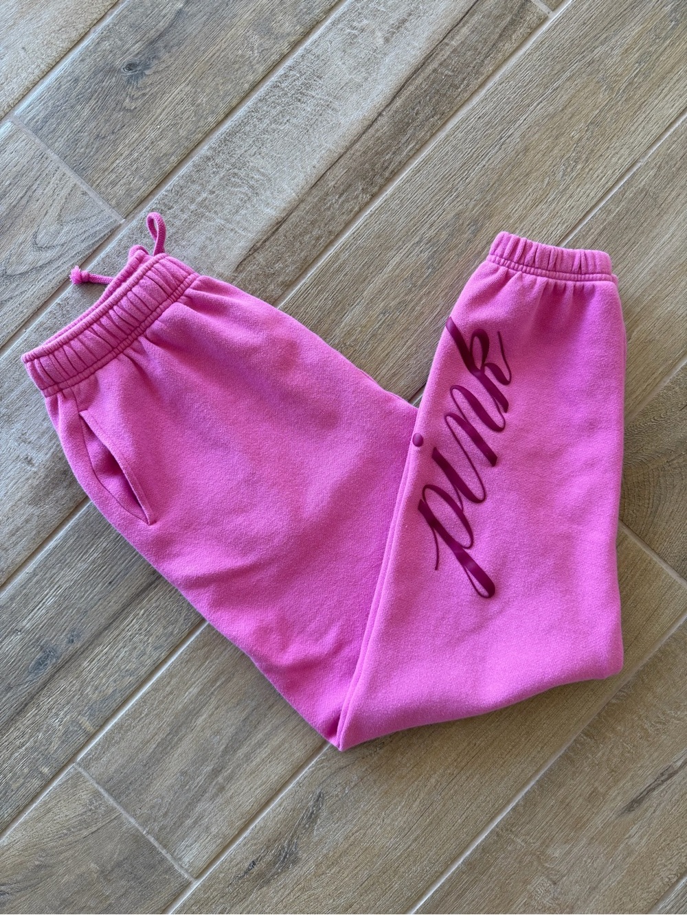 PINK Victoria's Secret Hot Pink Joggers Size XS